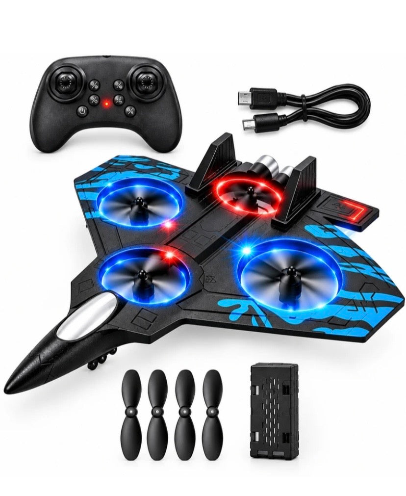 X36 Remote Control Aeroplane Fighter Jet 360° Flip with Light ( RED, BLUE )