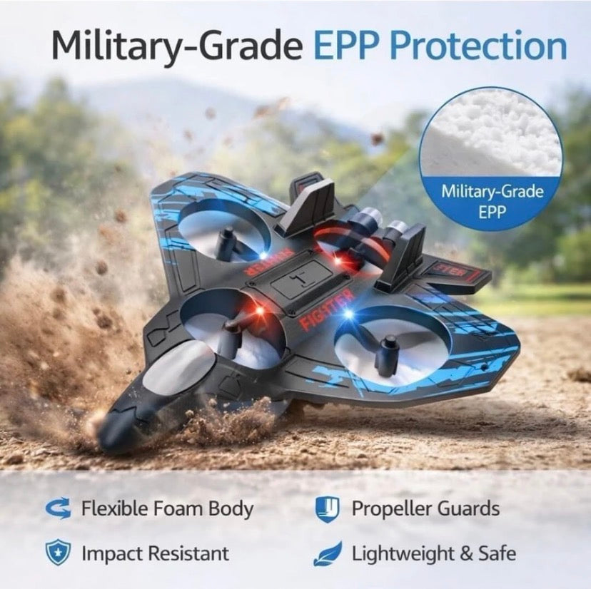 X36 Remote Control Aeroplane Fighter Jet 360° Flip with Light ( RED, BLUE )