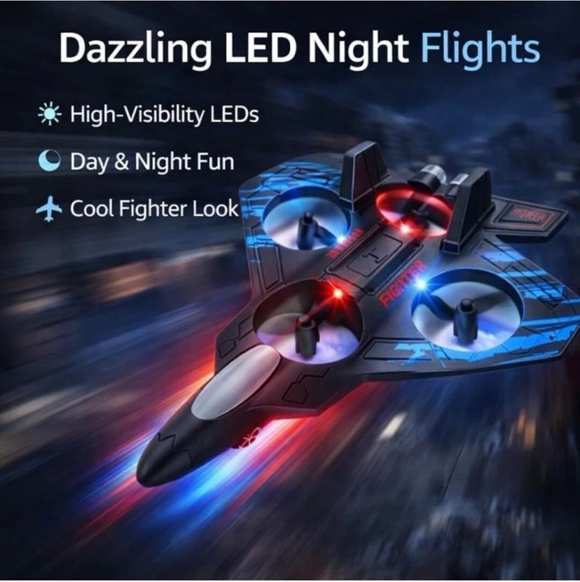 X36 Remote Control Aeroplane Fighter Jet 360° Flip with Light ( RED, BLUE )