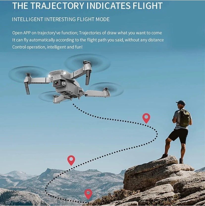 E88 Pro Camera with 4k recording ,WiFi FPV, Brushless Motor, Foldable Drone