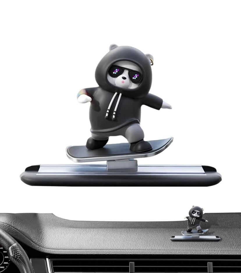 Skateboard Panda/Bear Car Dashboard Accessories