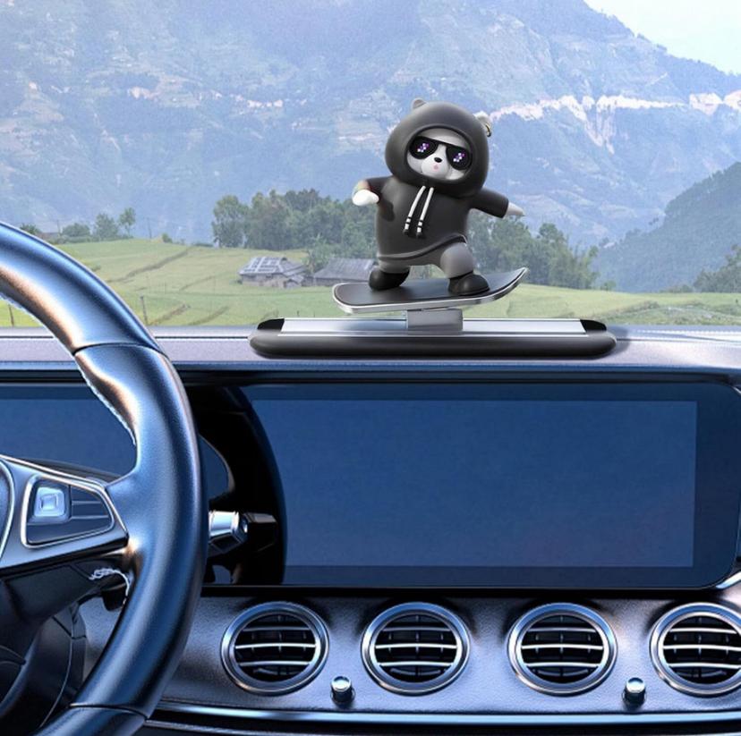 Skateboard Panda/Bear Car Dashboard Accessories